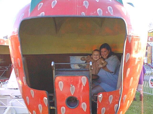Grandma Tena and I on the Berry ride.