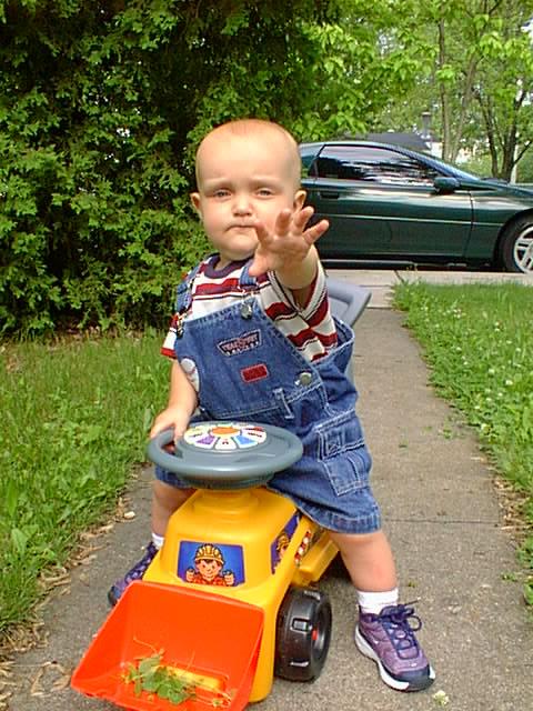 Stop taking my picture Mommy!