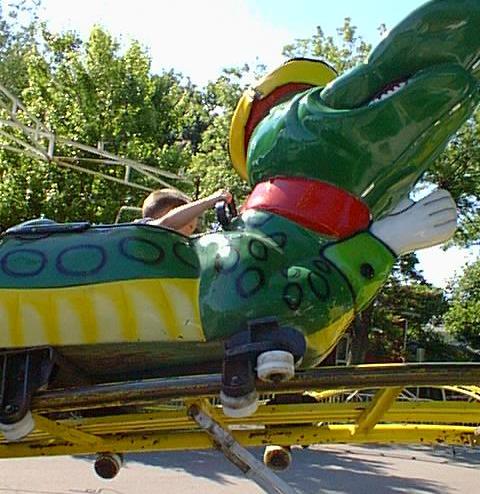 Timothy actually rode up front on the Gator ride!