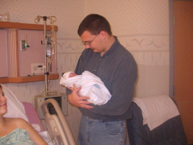 Daddy's first picture with Mary.
