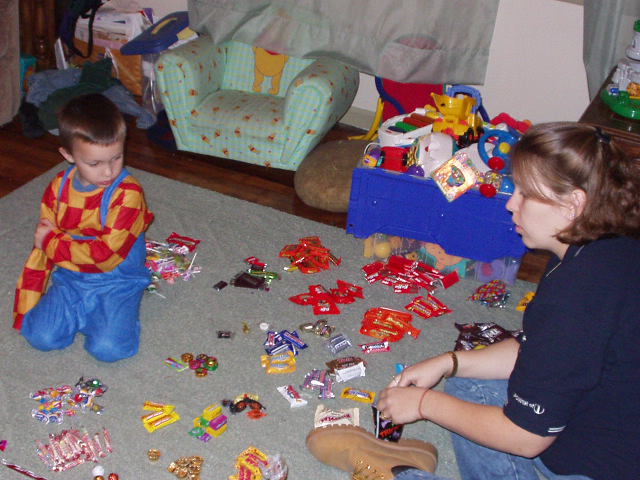 Timothy received a lot of chocolate.