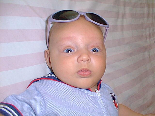 Elijah is just laying on the bed chill'n.