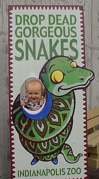 Elijah was having a little fun at the Indianapolis Zoo :)