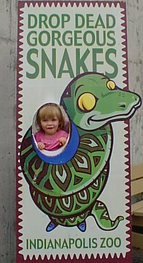 Kaitlyn was having fun at the Zoo also!