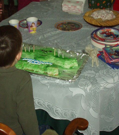 Timothy blew out the candles before we were done singing :) hehe