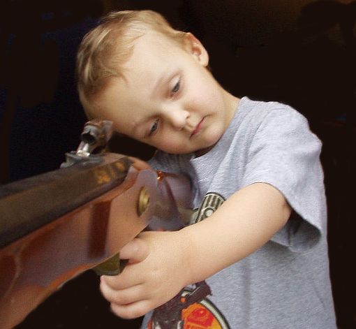 I shot Mamaws .50 caliber just like Timothy :) (Uncle Bruce only put a cap on the gun.)