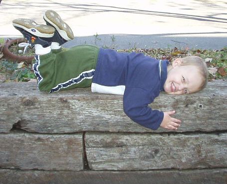 Elijah would lay down on whatever was flat (clean or not).