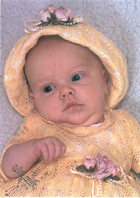 She didn't smile in this picture..but I still think she looks cute :)