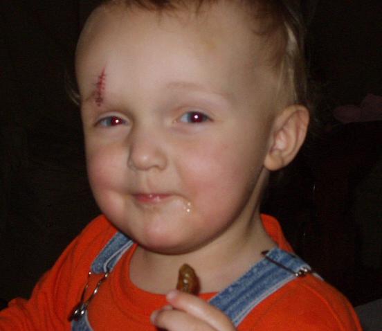 Elijah eating a fry :)