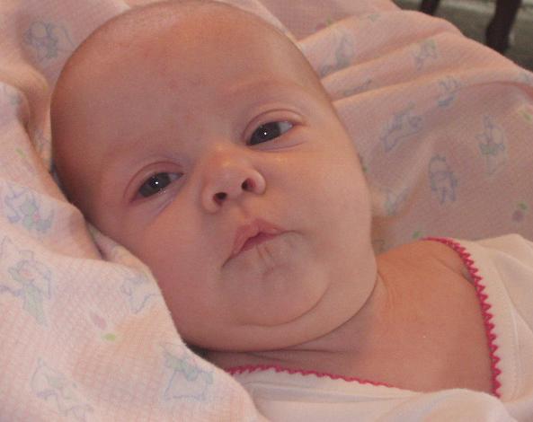 Her face looks chunky..the rest of her body doesn't.