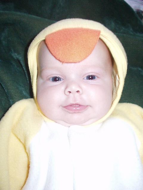 Mary makes a cute little duck!