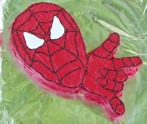 Mental Note: Think about how many sprinkles that you are actually going to have to use before making a spider-man cake by yourself :) Elijah loved it though and that is all that matters :):)