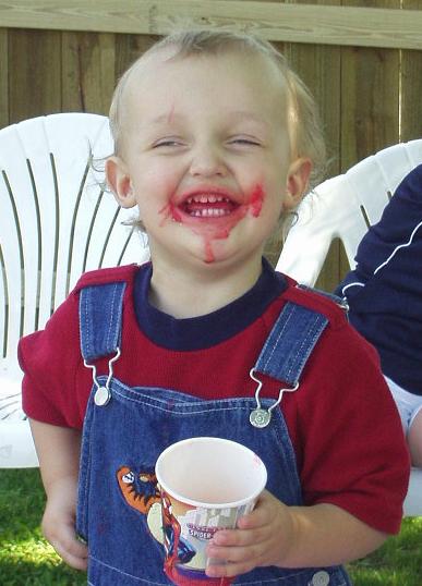 Told you he was going to have a red face :)