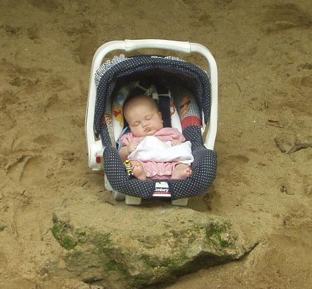 This is pretty much how Mary looked the entire time we were here.