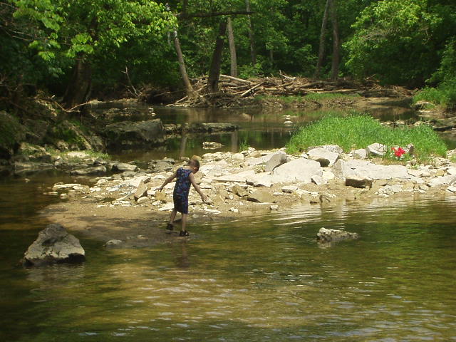 Timothy was looking for some fish to 'catch'(haha).
