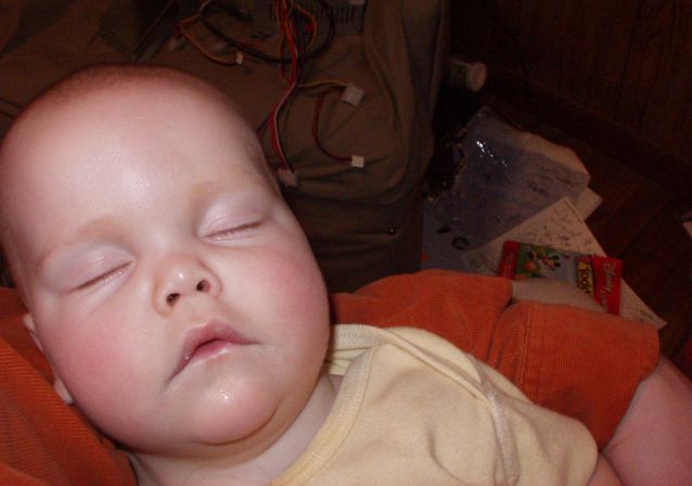 I love it when Daddy holds me!