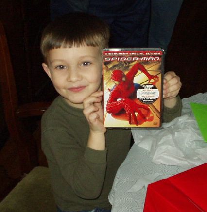 Woohooo!! A spider-man DVD from Tammy & Kaitlyn.