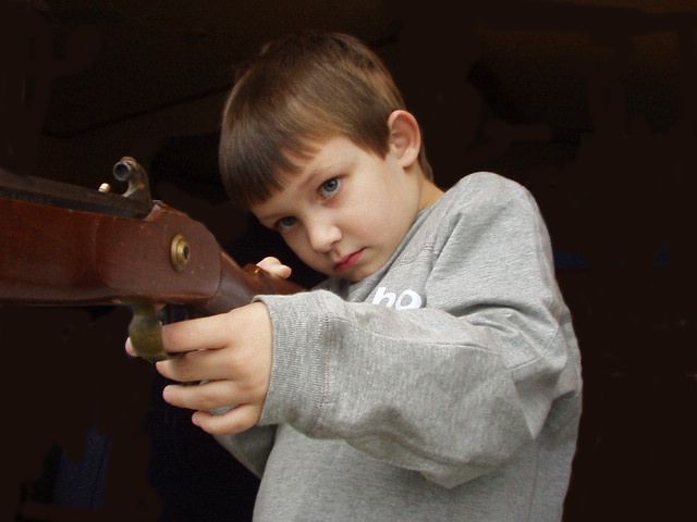 I shot Mamaws .50 caliber! (Uncle Bruce only put a cap on the gun.)