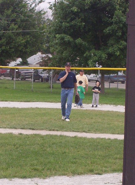 Timothy at 1st base :)