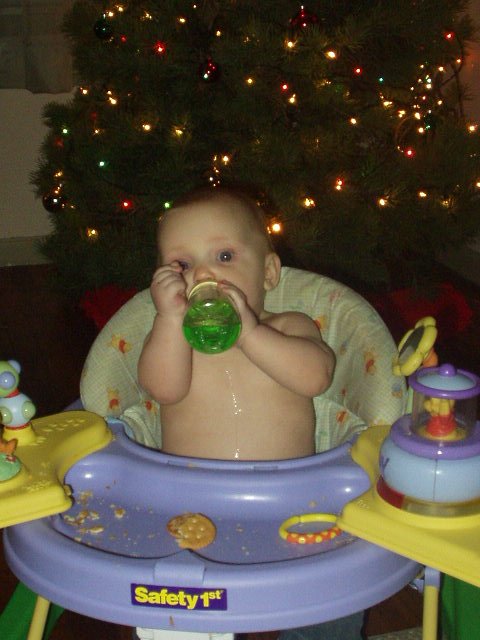 Abigail can now hold her bottle all by herself :)