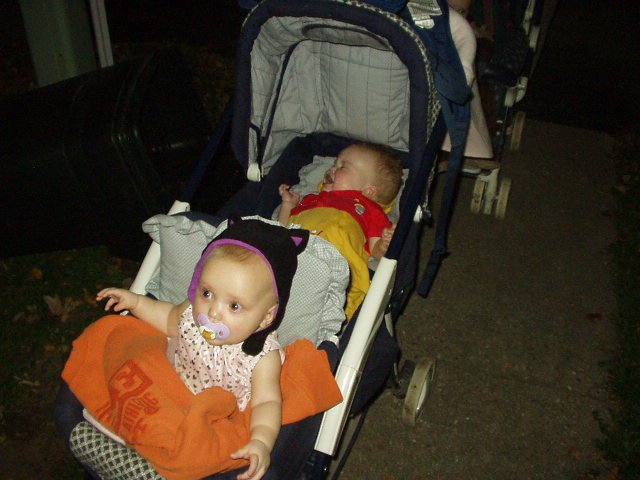 Mary isn't happy about having to ride. Abigail on the other hand...had a fun time :)