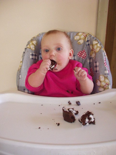 So, how much do you want to bet..that I can fit this entire piece in my mouth??