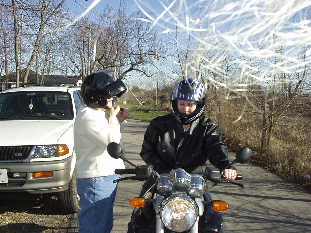 That would be Mom's guardian angels golden hair in the upper right hand corner of the picture :)