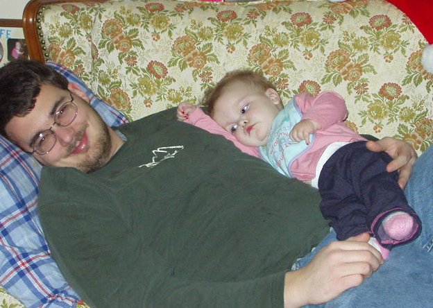 Daddy and Mary were just chill'n on the couch :)