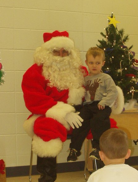 Elijah had to think about what he wanted to tell Santa :) You only get one chance you know!