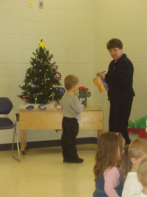 Elijah is waiting on his gift from a boy :)