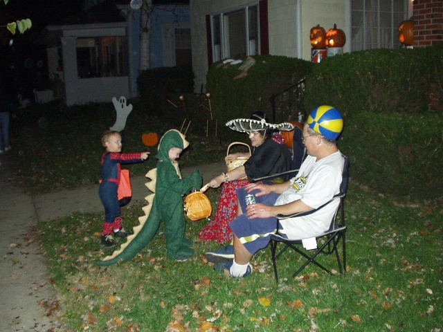 Hey, he's a dinosaur!!