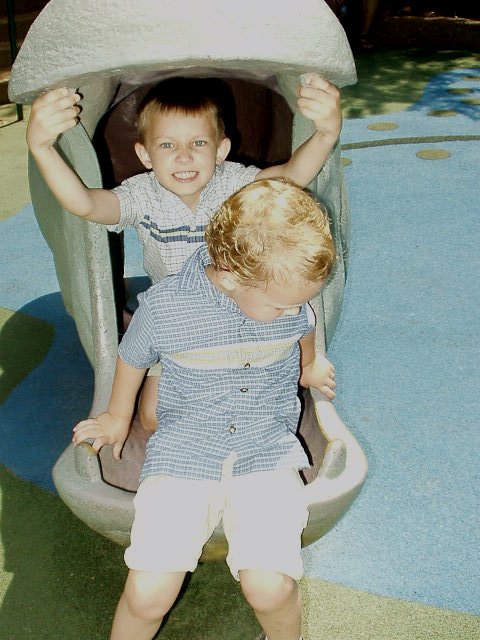 Timothy and Elijah are a mouth full for this hippo!!