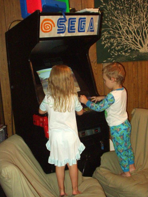 Kaitlyn and Elijah had fun playing a game in their PJ's :)