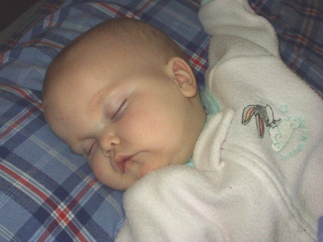 Mary just looked so cute sleeping.