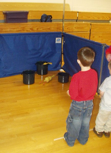 Timothy knows how to handle the chicks!!