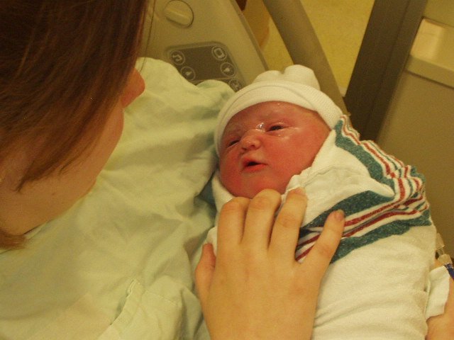 In this picture..Abigail looked a lot like Elijah did when he was born.