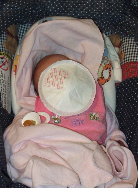 I used to do this to Elijah :) It's funny to see it works for Abigail also :)