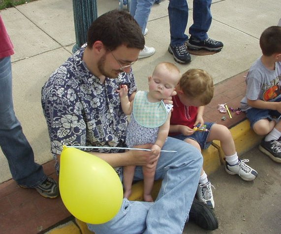 Mary is holding her balloon :):)