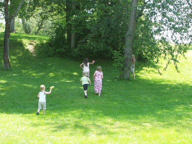 All of the kids were trying to soak Rick :) And they did a pretty good job!!