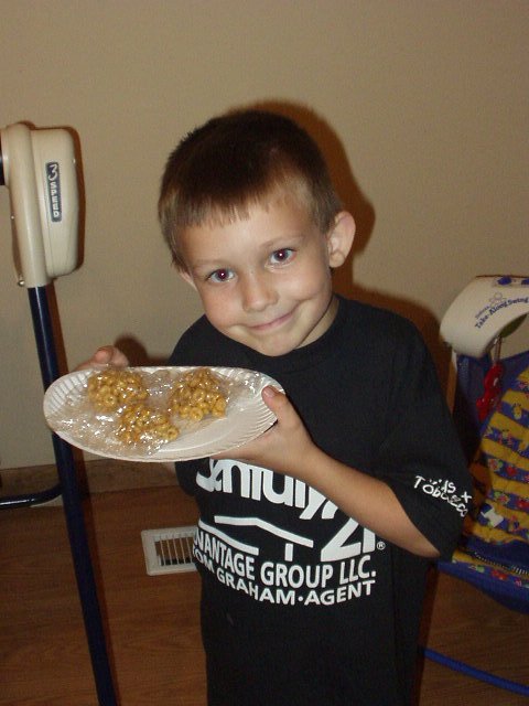 Timothy is ready to turn these in to be judged!