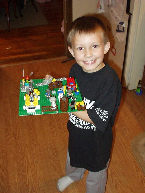 Timothy made this all by himself! It is going to the fair :)