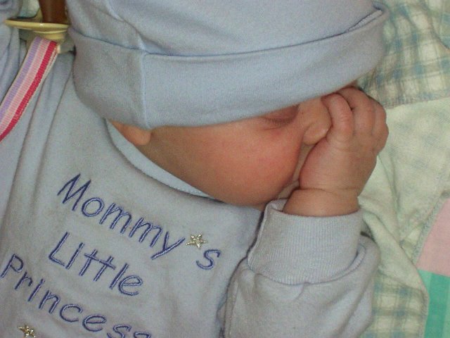 Abigail wasn't ready for her close up :)