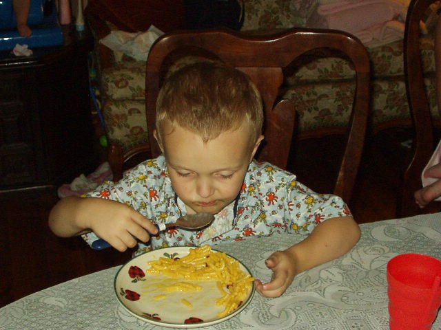 Elijah doesn't always eat chicken nuggets!!