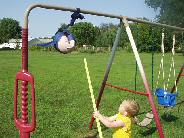 Elijah is trying to put a ding in it :)