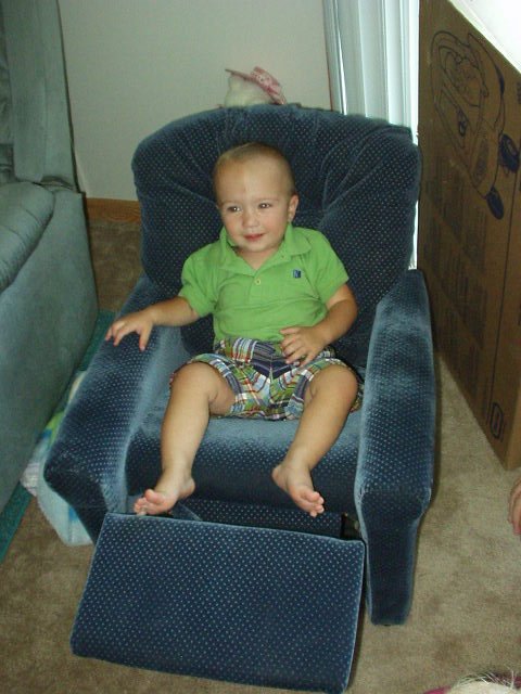 Nicholas loves his new chair!
