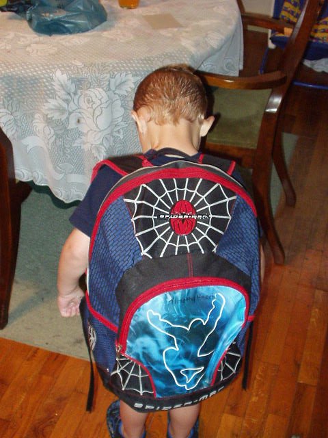 Elijah is going to use Timothys back pack!