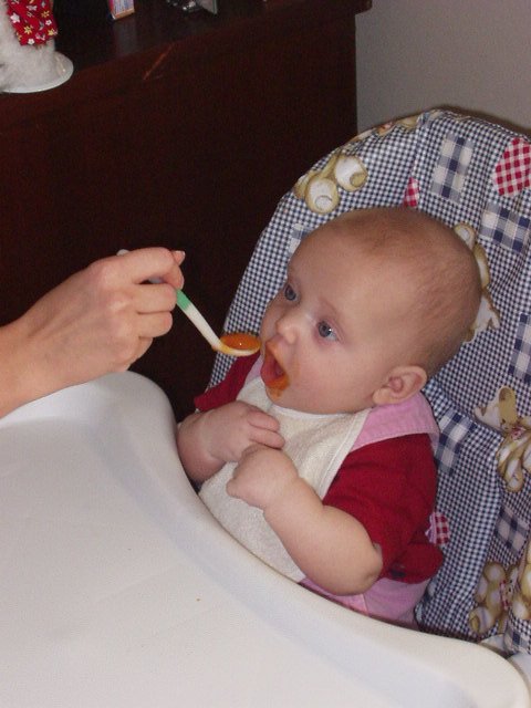 I am keeping my hands to myself! Now, feed me!!!!!