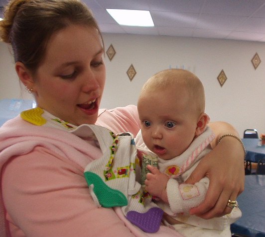 Aunt Joni gave me a dollar :) Mommy and I are so excited!! hehe