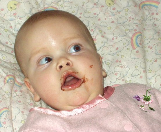 Eating ice cream can sure make a girl tired!