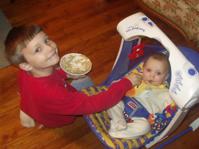 Timothy likes to feed me :O